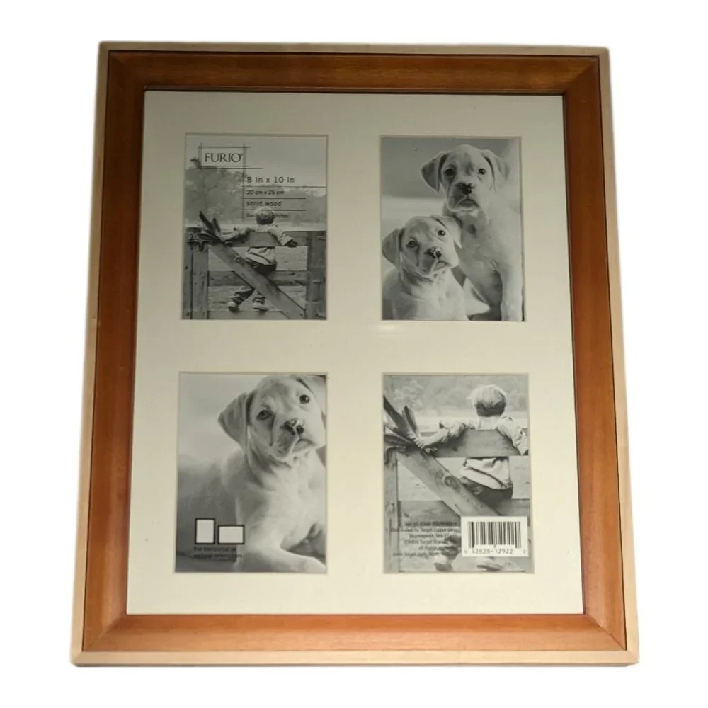 Furio Quad-Opening 8" x 10" Solid Wood Photo Frame - Picture 2 of 8